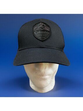 Columbia Portland, Oregon Patch Snapback Trucker Hat OS Unisex Black